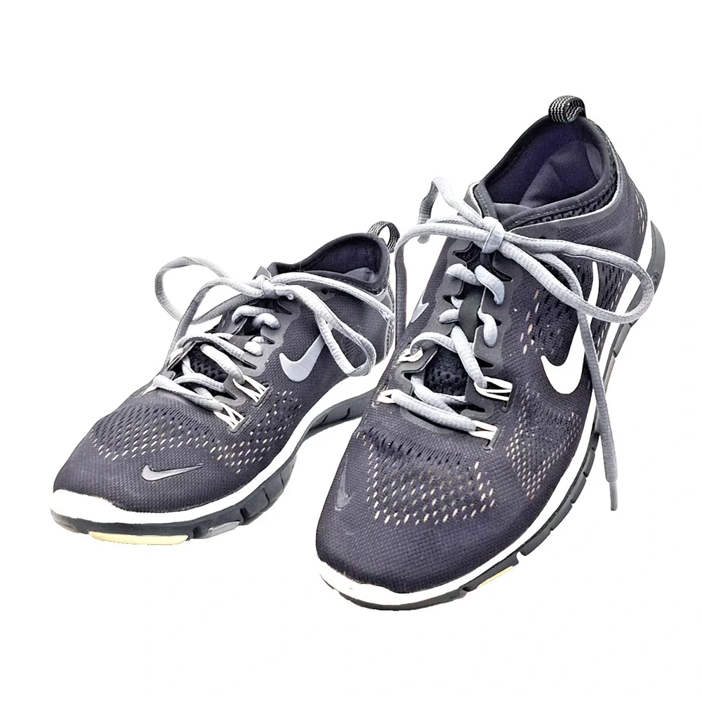 Nike Free TR Fit 4 Women's Size 6.5 Running Shoes Black White 629496-001 Trainer